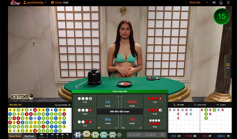 Xóc Đĩa EV88 2 Giao diện Xóc Đĩa tại EV88